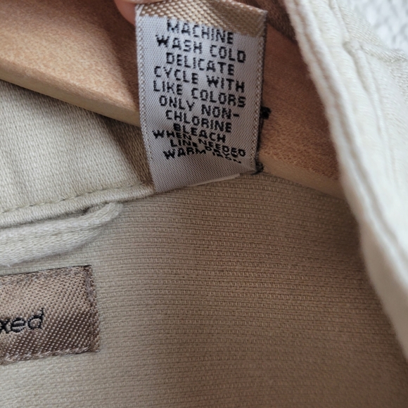 I.e. Relaxed | 100% Cotton Tsupe Beige Jacket Womens Small - Picture 10 of 10